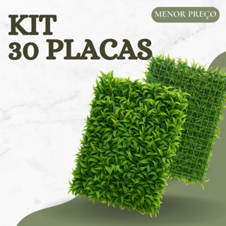 Kit 30 Placa Samambaia Cheia Grama Artificial Jardim Vertical Muro Inglês Parede Verde em Oferta na Shopee