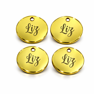 Tag Etiqueta Decorativa Em Acrílico 2cm Com Nome Personalizado em Oferta na Shopee