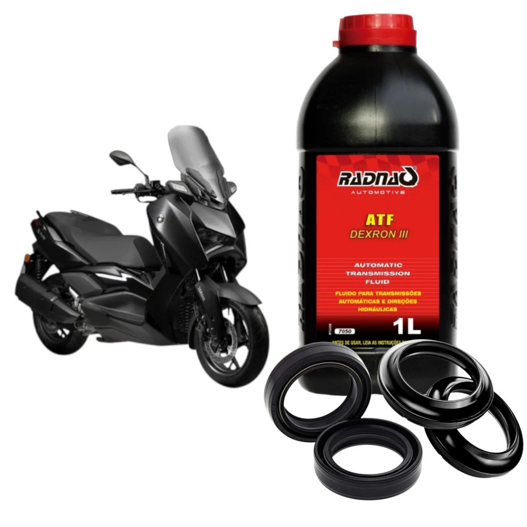 Retentor Bengala + Guarda Pó + Óleo Atf Scooter Xmax250