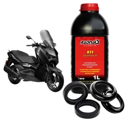 Retentor Bengala + Guarda Pó + Óleo Atf Scooter Xmax250