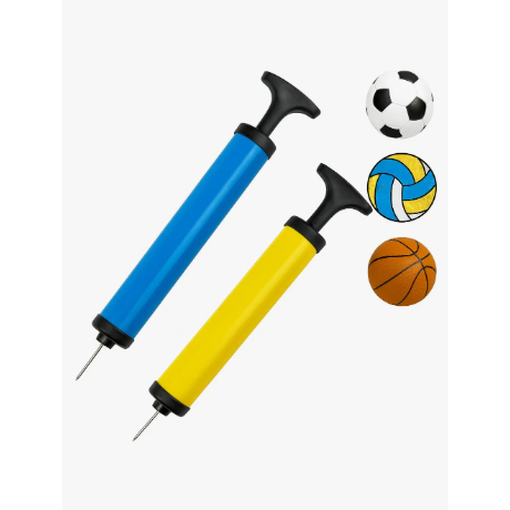 Bomba de ar para encher bola Futebol Vôlei Pilates com 2 bicos