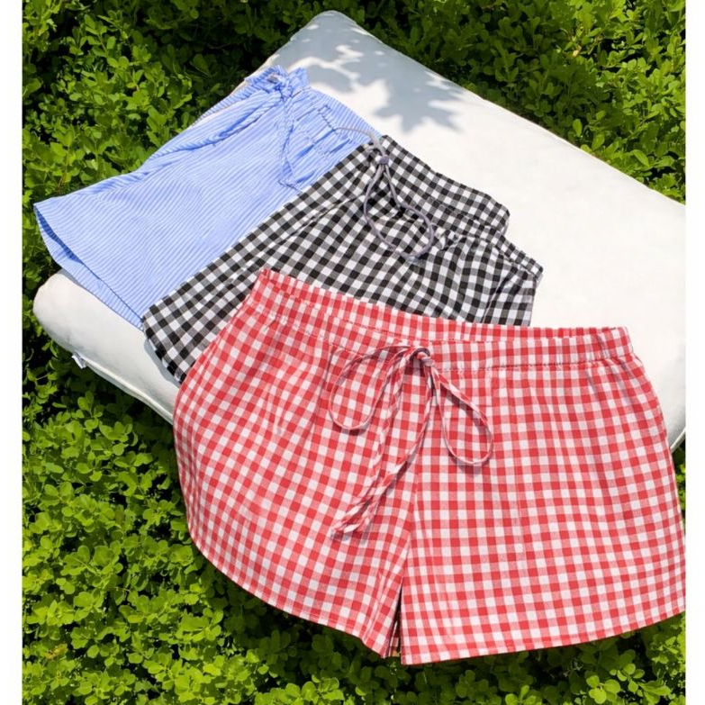 Kit 3 Shorts Casual Feminino Algodão Xadrez Conforto Dia a Dia Verão Shortinho