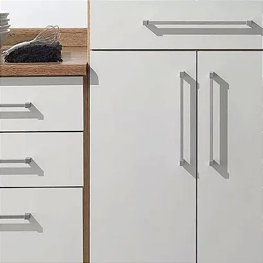 Puxador Guarda Roupa Armario Filadelfia Cor: Aluminio Fosco e Cromado em Oferta na Shopee