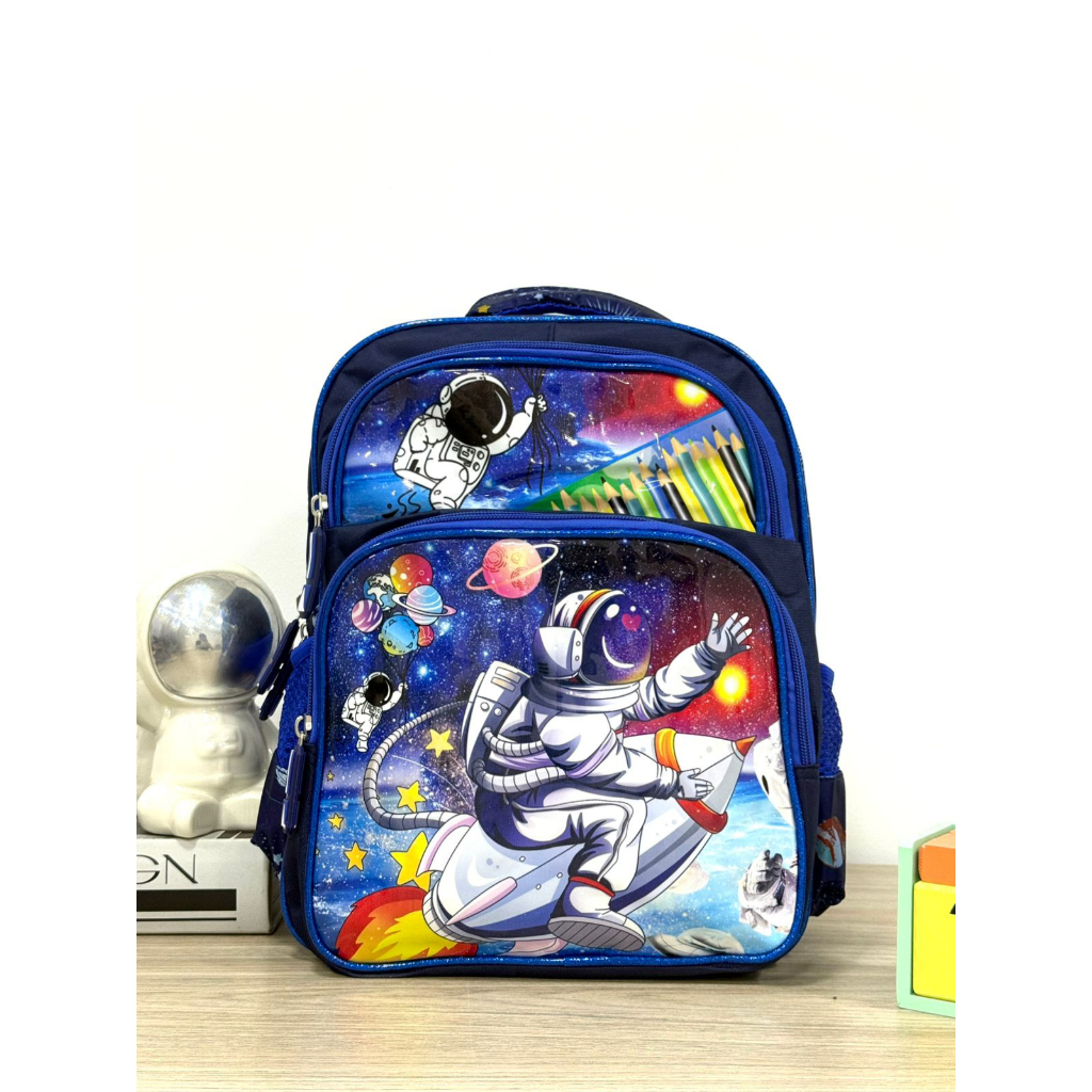 Mochila Escolar Estampado Liso Infantil Bolsa Menino E Menina Médio Para 3 a 5 anos em Oferta na Shopee