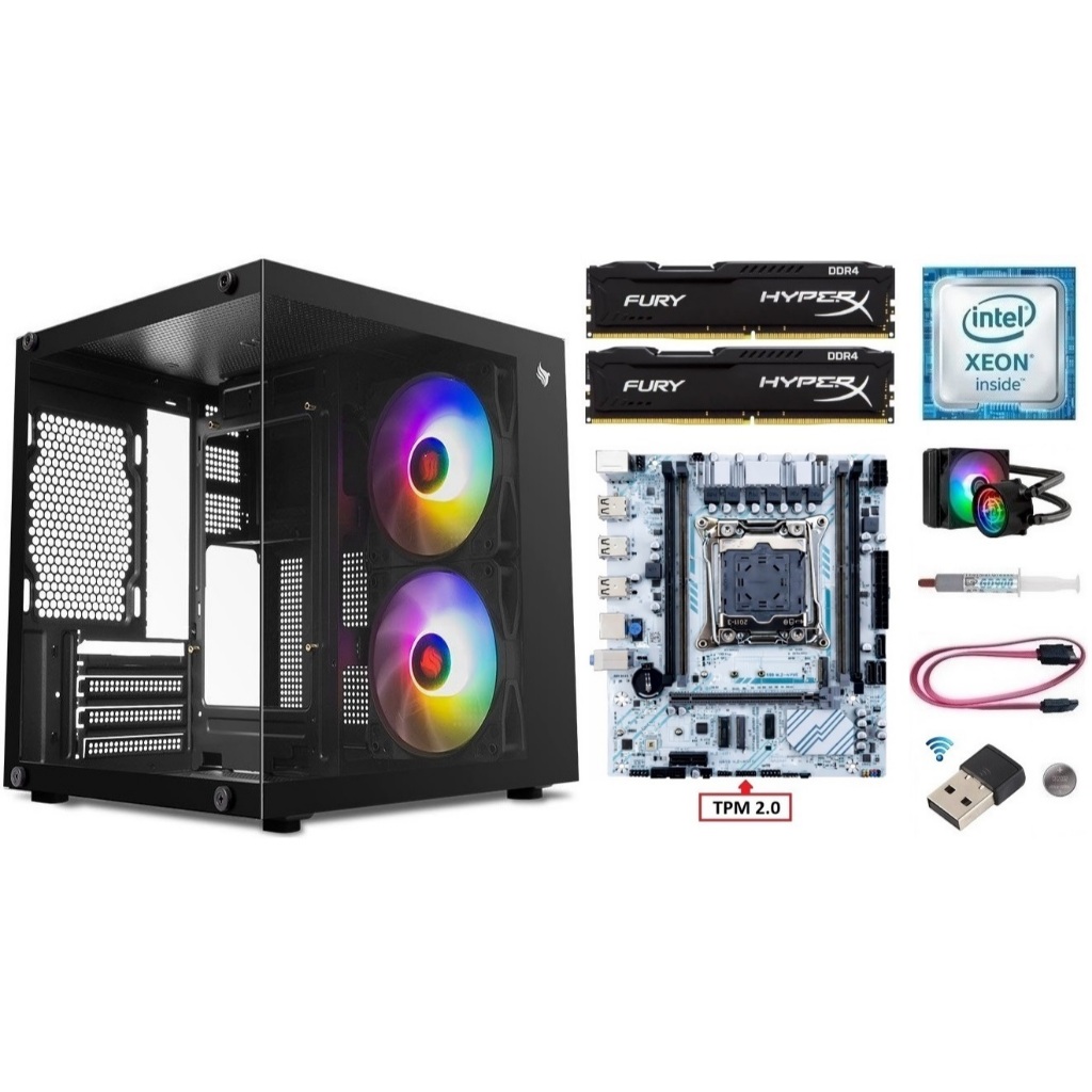 Kit Gamer X99 Xeon E5 2680 v4/ 8GB-16GB-32GB DDR4/ Cooler + Gabinete