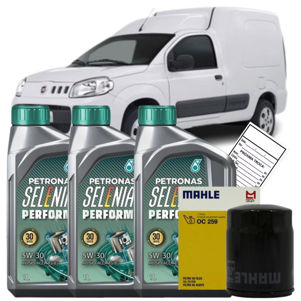 KIT TROCA OLEO 530 + FILTRO FIAT FIORINO 1.3 1.4 2003 2004 2005 2006 2007 2008 2009 2010 2011 2012 2013 2014 2015 2016