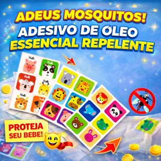 Kit Adesivos Repelente de Insetos e Mosquitos Citronela Infantil e Adulto Desenhos Animados + Kits 36, 72 e 180 em Oferta na Shopee