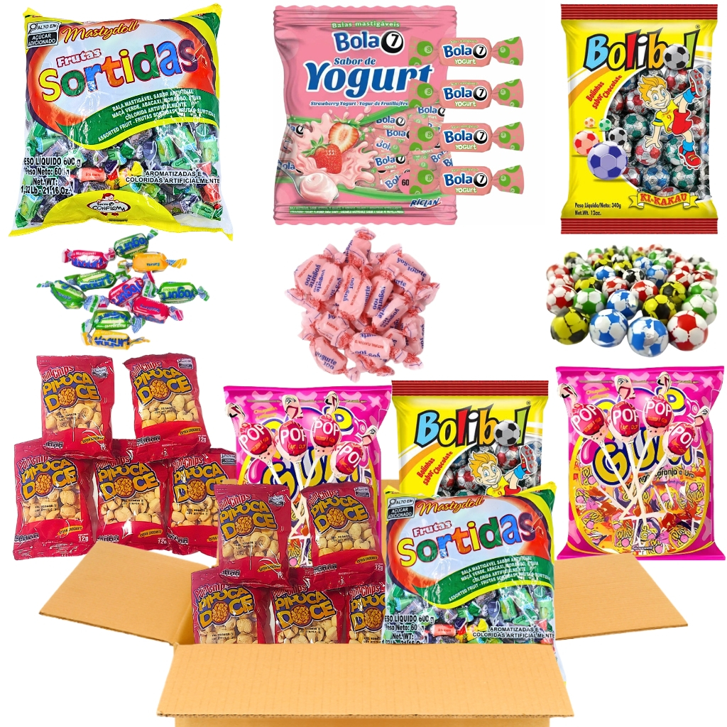 Kit 30 Sacolinha Guloseimas Festa Decoração 180 Doces Lembrancinha em Oferta na Shopee