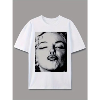 Camiseta Masculina Marilyn Monroe Aesthetic 100% Algodão Camisa Streetwear em Oferta na Shopee