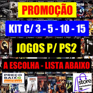 Kit C/ 3 - 5 - 10 - 15 Jogos PS2 Informe As Escolhas No chat! em Oferta na Shopee