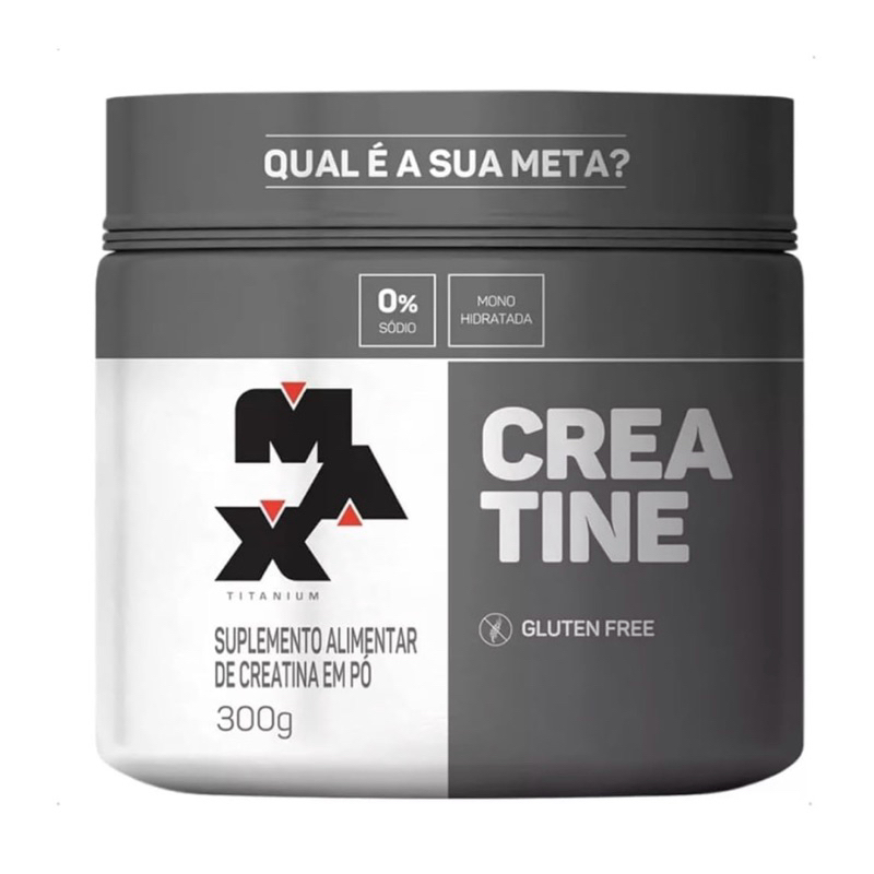 Creatina Max Titanium Pura Monohidratada - Pote 300g