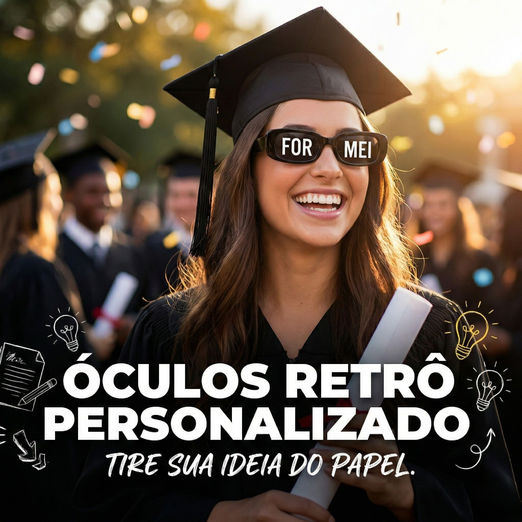Óculos Retro Vintage Person alizado Frase Para Formatura Casamento Festas