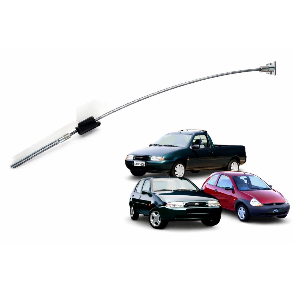 CABO DA ALAVANCA DO FREIO DE MÃO FORD KA E COURIER 1999 A 2012 FIESTA ENDURA 1996-99 ( CURTO )