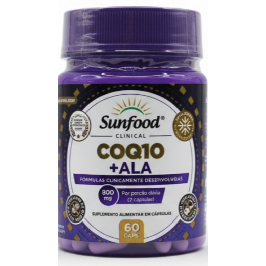 Coenzima CoQ10 + Ácido Alfa Lipóico (Ala) Pote 60 Capsulas