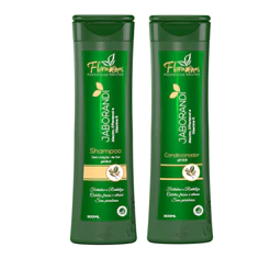 Kit Shampoo e Condicionador Jaborandi, Alecrim, D`Pantenol, Vit. E 300ml Floraminas