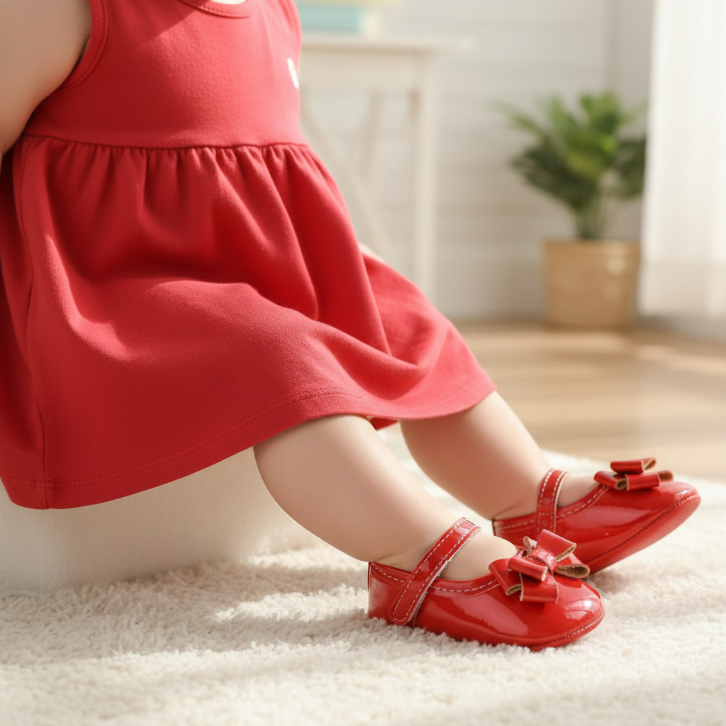 Sapatilha Bebê Menina Sapatinho Verniz Festa Laço Duplo Várias Cores