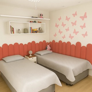 Kit Cabeceira De Cama Solteiro Casal Queen King  Em  Nuvem 20x45cm - Envio 24hrs em Oferta na Shopee