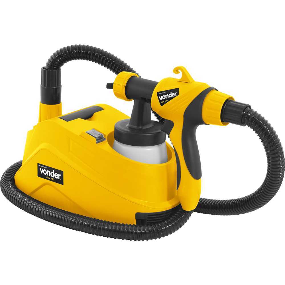 Pistola Pulverizadora de Pintura Elétrica Leve e Portátil com Ajuste de Jato PEV900 220V em Oferta na Shopee