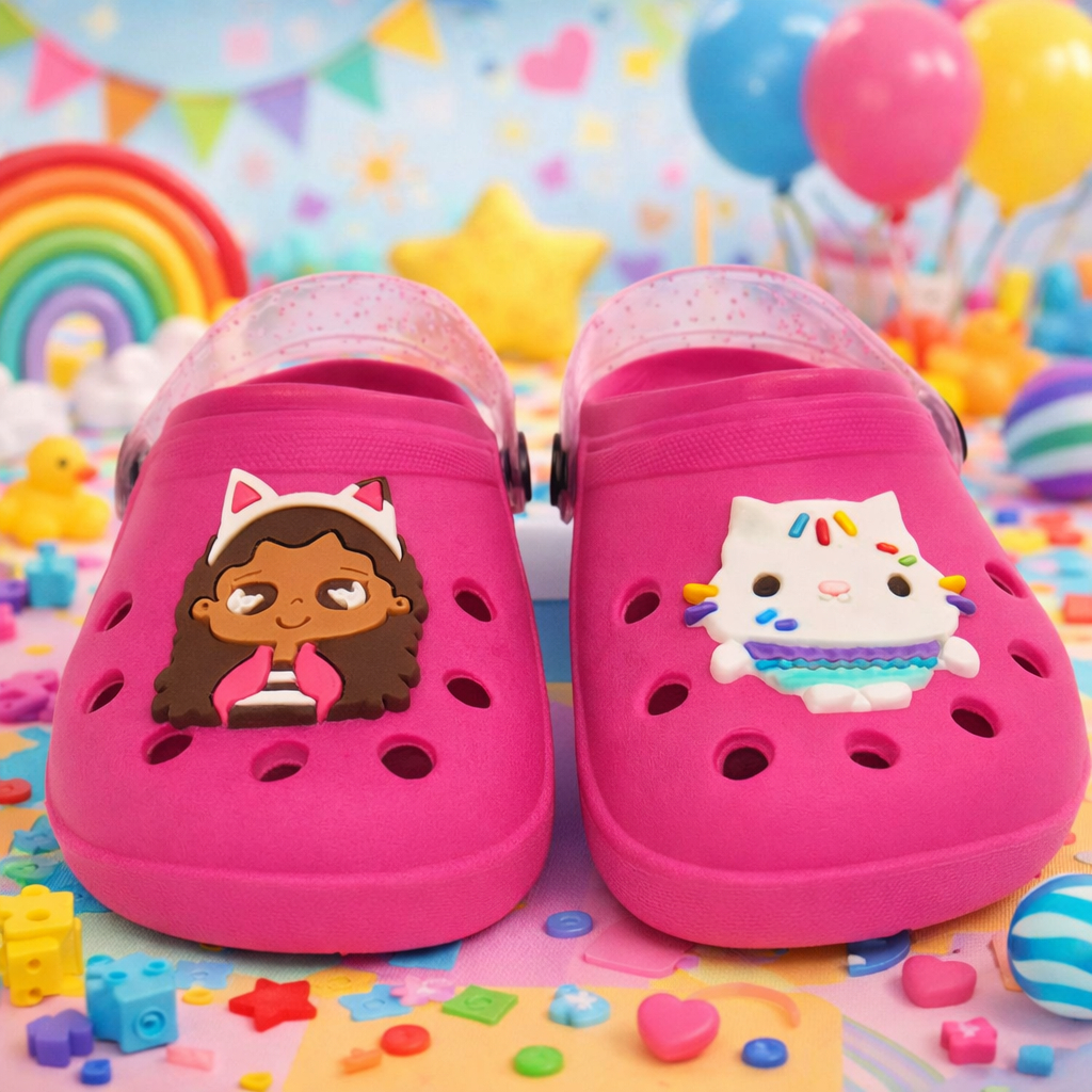 Sandália Infantil Menina Turma Da Gabby Personagens Gatinho Delicada Macia Antiderrapante Promoção em Oferta na Shopee