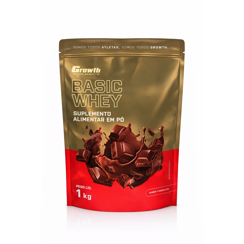 Whey Protein Concentrado 1kg Chocolate Suplemento Proteico Para Ganho de Massa e Recuperação Muscular