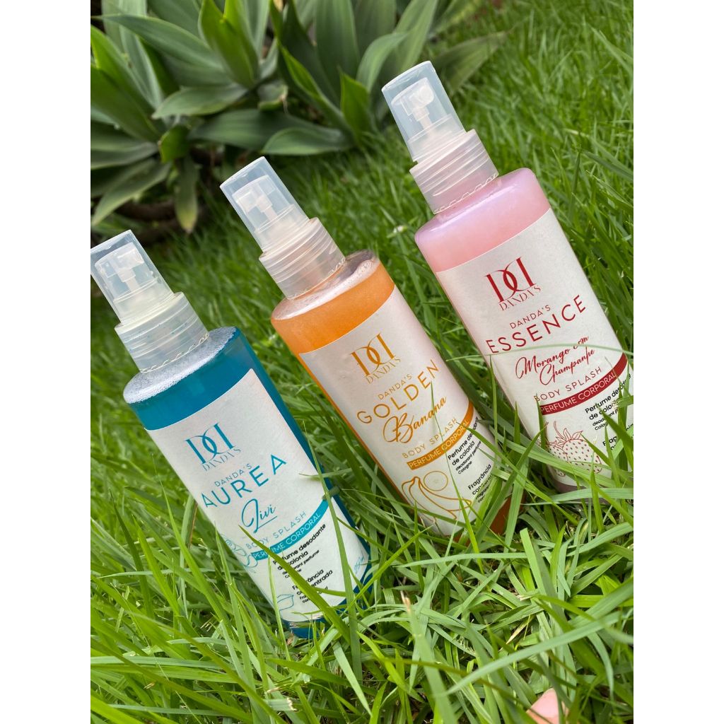 Kit 3 Body Splash Danda’s 250ml | Perfume Refrescante e Doce, Cheiro Prolongado na Pele o Dia Todo