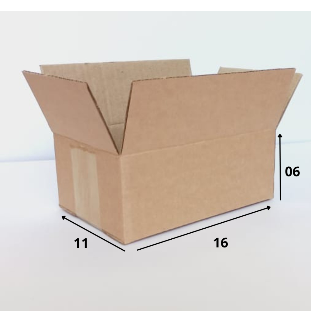 100 Caixas De Papelão Tipo Maleta 16x11x06 Caixas em Oferta na Shopee