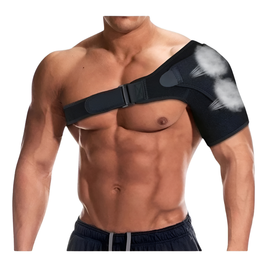 Ombreira Suporte Tensor Ombro Futebol Dor Qualidade Premium Preto Unico em Oferta na Shopee