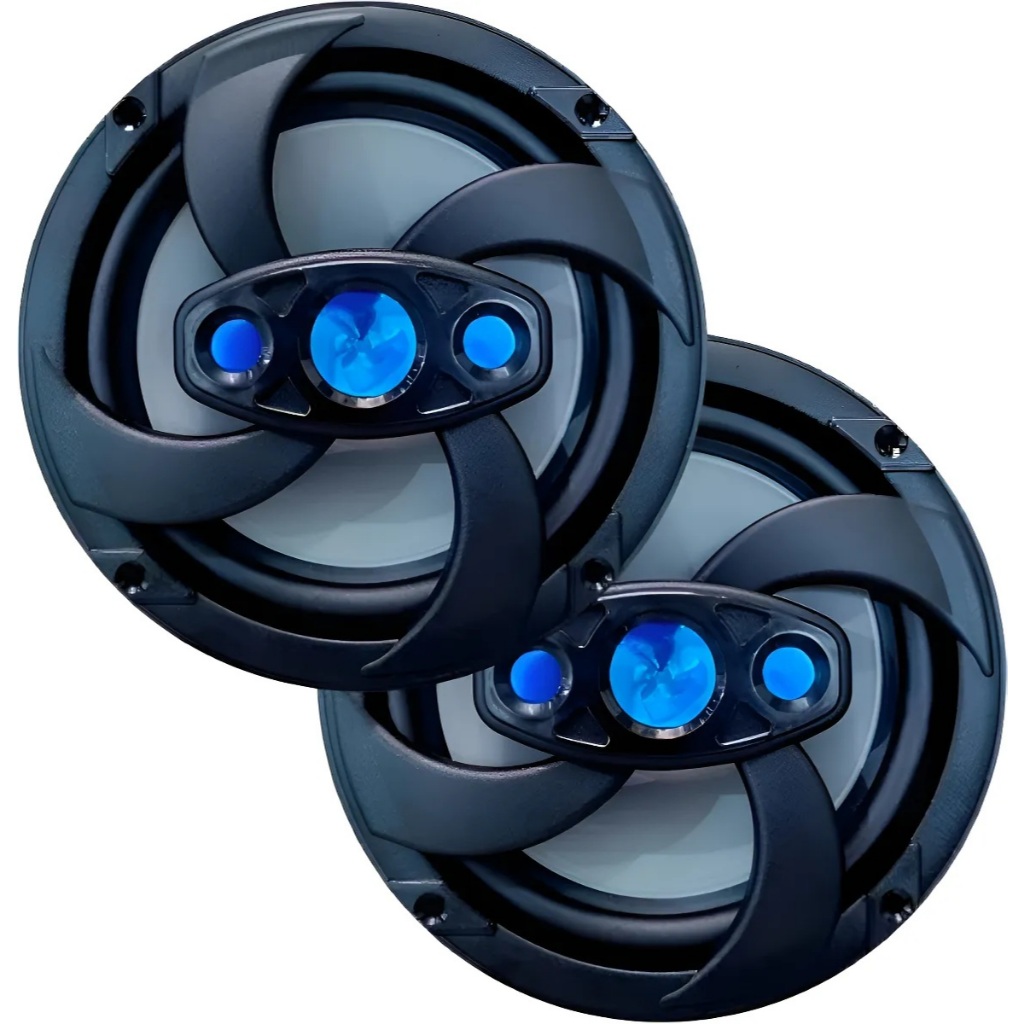Par Alto Falante Marinizado Marítimo Leson Quadriaxial 6 Pol 200wrms 4ohms Lancha Barco - Preto