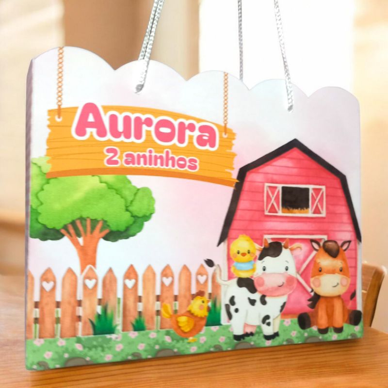 sacolinhas personalizadas festa da fazendinha
