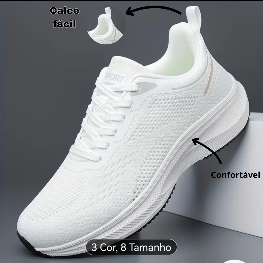 Tênis Masculino e Feminino Esportivo Casual Caminhada Treino Dia a Dia