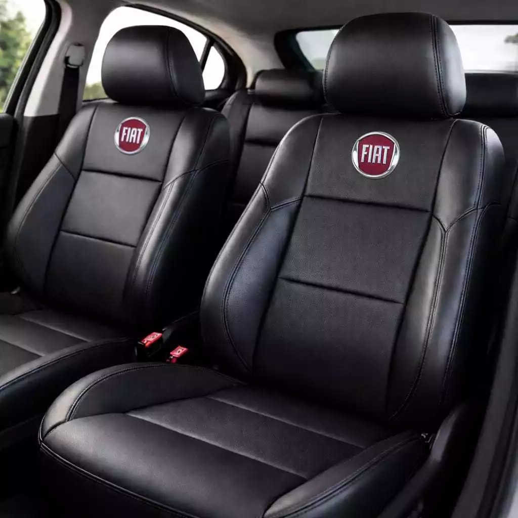 Capa banco de carro couro Fiat Siena Argo  Cronos Grand Palio Palio Weekend Punto Uno pulse + Brinde