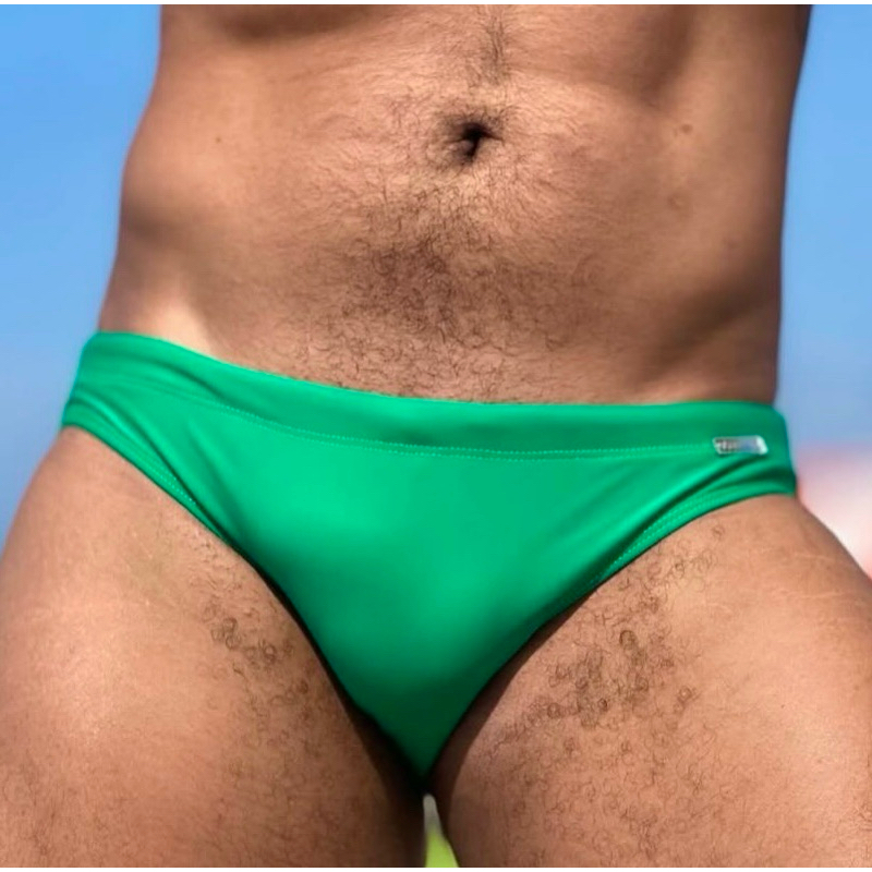 Sunga Slim Cavada Verde Bandeira - Sunga Masculina