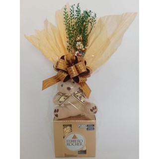 Ferrero Rocher e ursinho chaveiro! Presente especial para datas especiais! Surpreenda um amigo(a), o Namorado(a)!