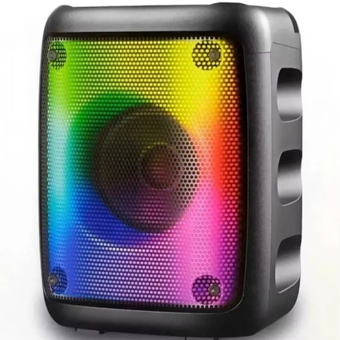 caixa de som completa potente 50w karaokê com entrada microfone bluetooh rádio pendrave em Oferta na Shopee