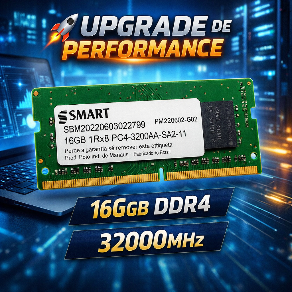 Memória 16GB DDR4 3200MHz Notebook SO-DIMM CL22 1.2V Modelo SMS4WEC8C2J2446SAG