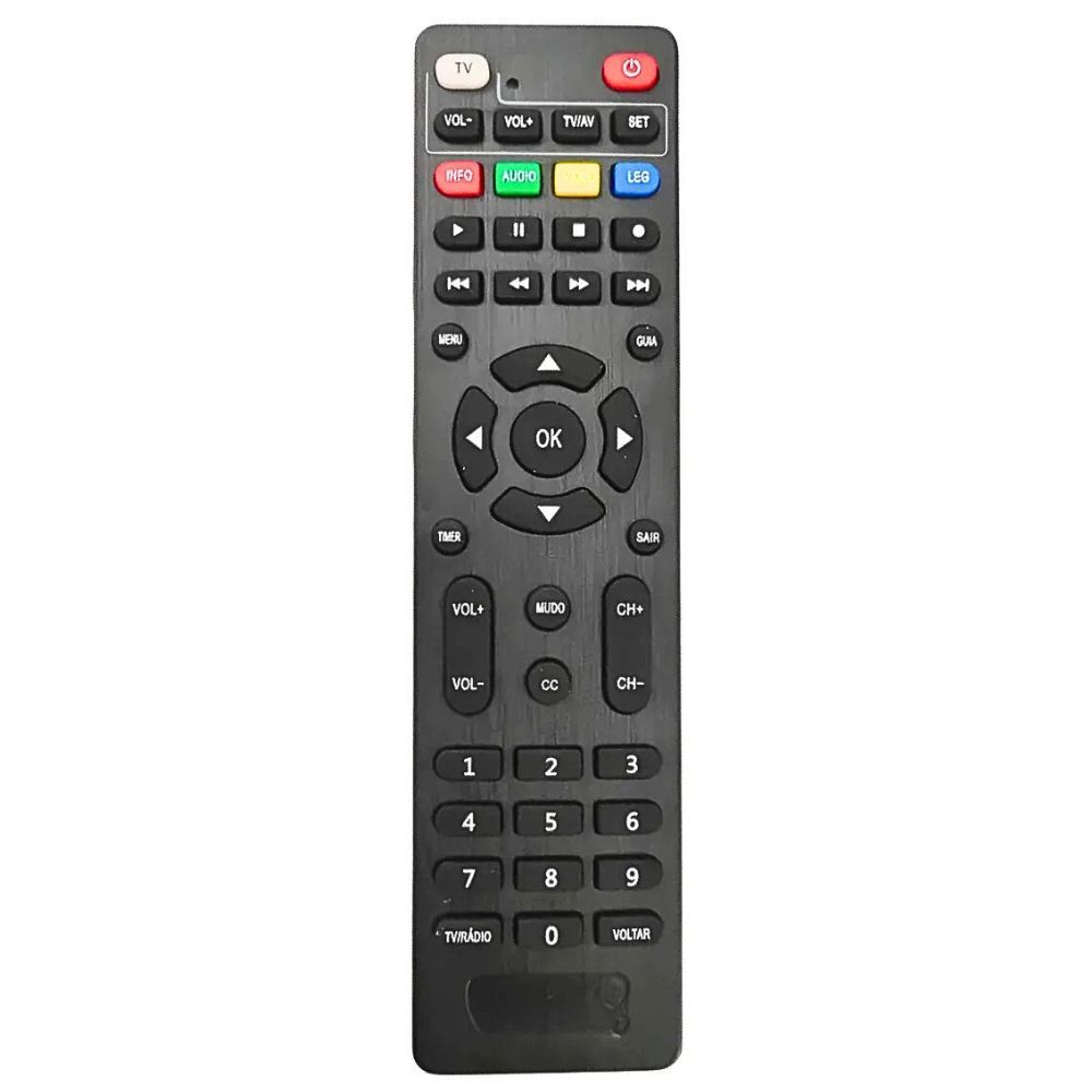 Controle Remoto Receptor Parabólica Intelbras Sathd Ku - Preto
