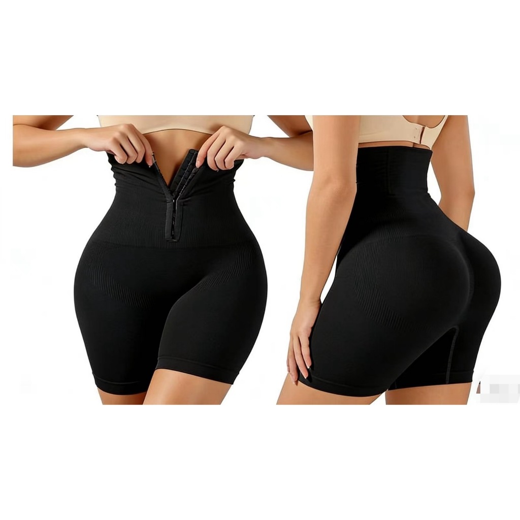 Short Modelador de Alta Cintura com Zíper e Fecho - Ref — imagem 2 de 2
