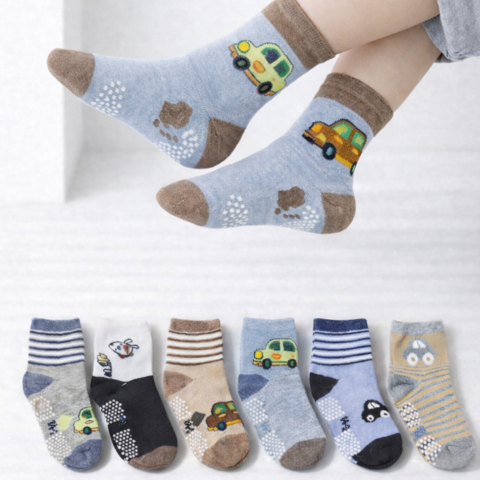 Kit 6 a 24 Pares Meias Infantil Lindas Com ou Sem Antiderrapante Bebê Menino e Menina 0 a 8 Anos em Oferta na Shopee