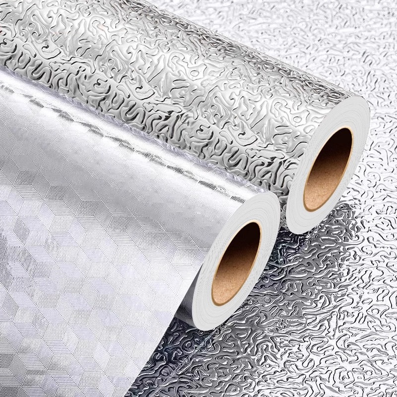 Adesivo Cozinha ALUMINIO - Resistente a Água/Óleo/Fogo, MEDIDAS Ideais para Cozinha