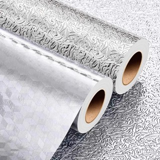 Adesivo Cozinha ALUMINIO - Resistente a Água/Óleo/Fogo, MEDIDAS Ideais para Cozinha
