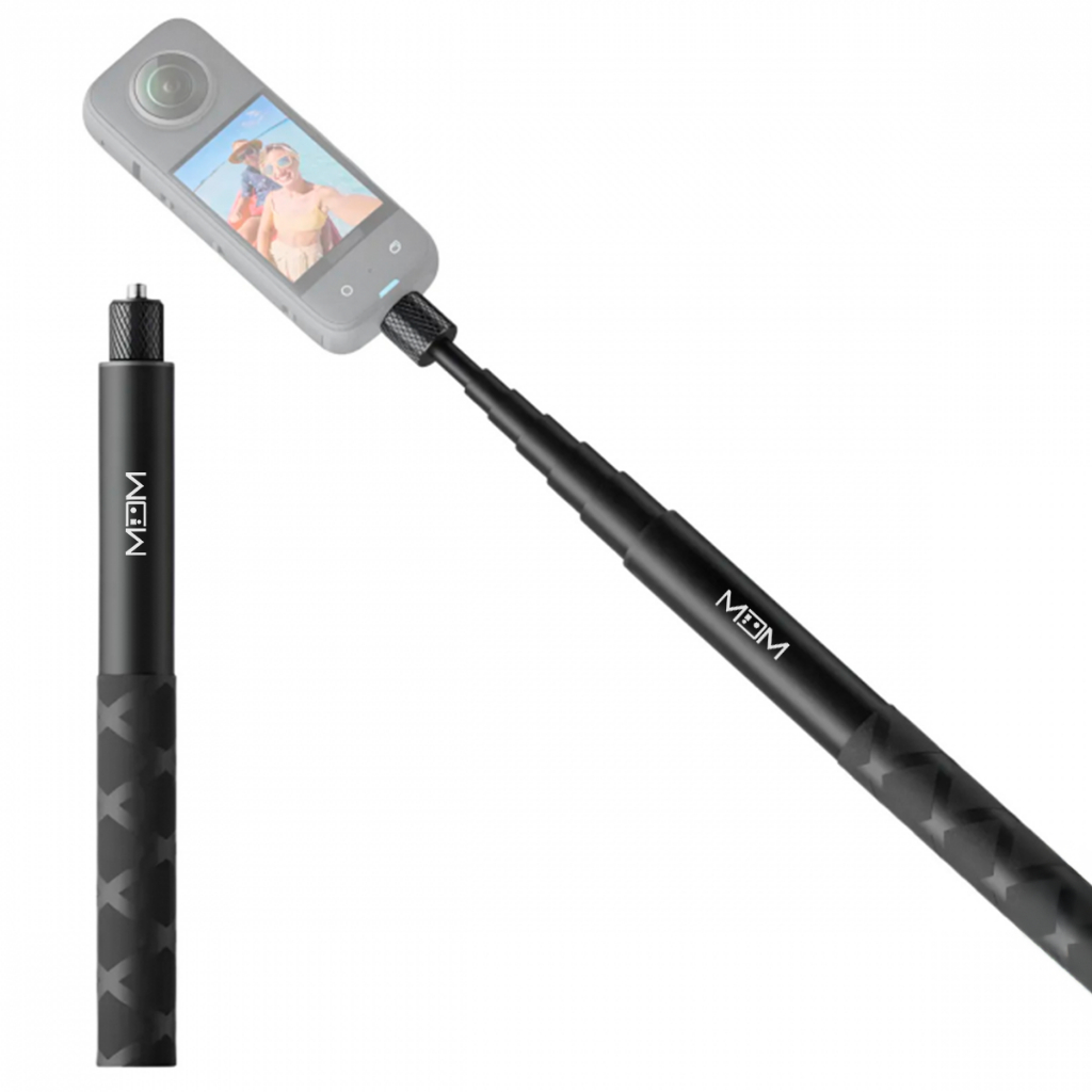 Bastão Alumínio Invisível para insta360 1,20M Captura Vídeos 360° Com Efeito Invisível