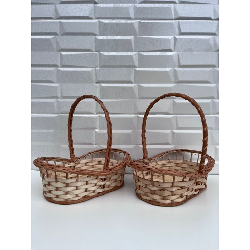Cesta Vime Canoa P Alça Dupla