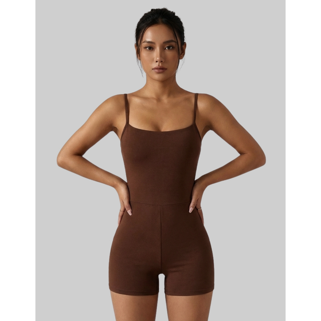 Macaquinho Fitness Feminino Alcinha Slim Roupa De Academia Feminina Casual Treino Zero Transparência
