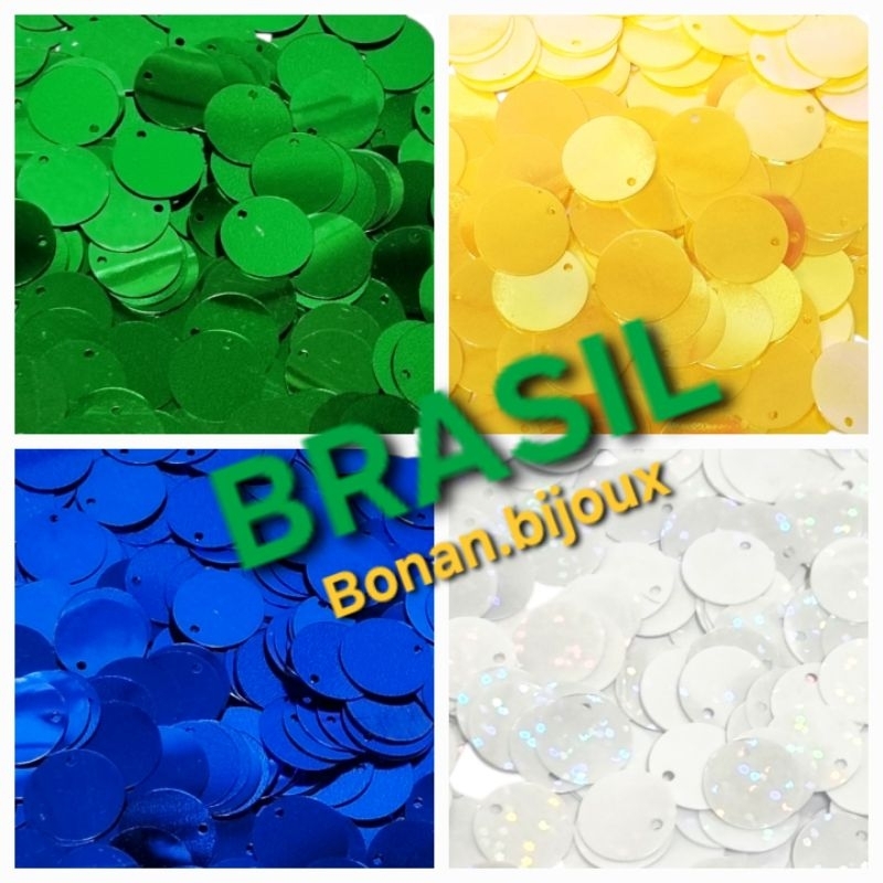 Paetê Lantejoula 1 Furo Lateral 10mm 12mm 16mm - 25g ou 50g, bodados artesanato customização fantasias carnaval em Oferta na Shopee