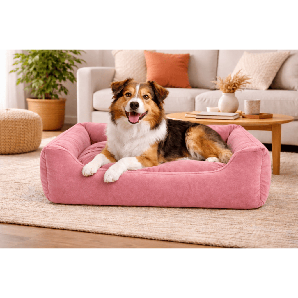 Cama Pet 80x60 Porte Médio – Cama Para Cachorro Lavável com Zíper, Fibra Siliconada Antialérgica