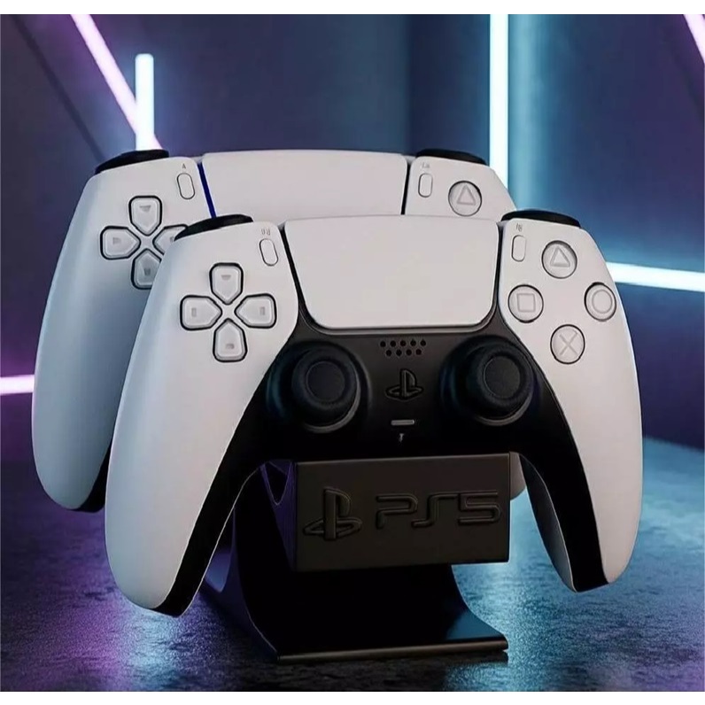 Suporte Duplo para Controle PS5 DualSense Base Gamer Porta Controle PS5 Organizador