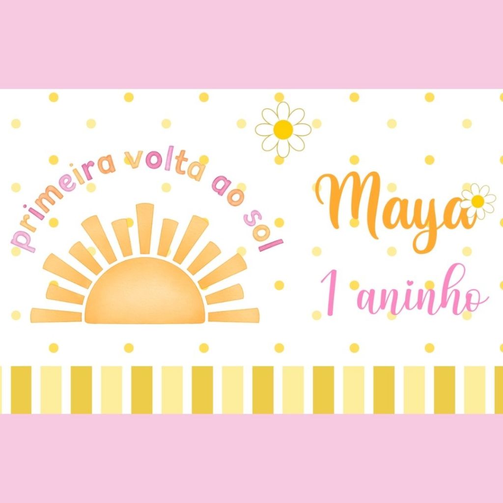 Kit Tubolatas Personalizadas 5x6 Tema Primeira Volta ao Sol - Lembrancinhas Para Festas, Aniversários