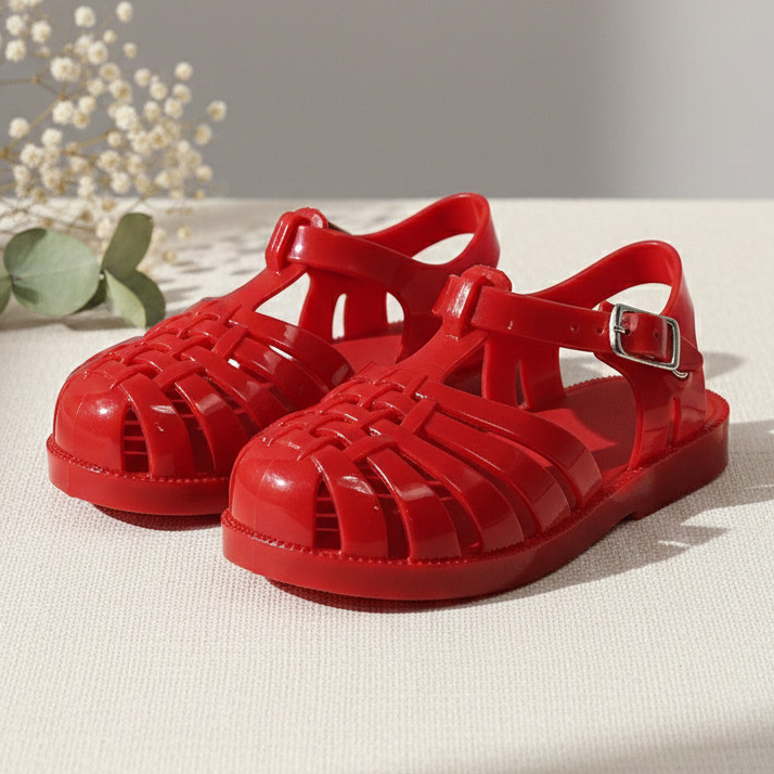 Sandália Melissinha Injetada Cores Premium Papete Vermelho Nany Kids
