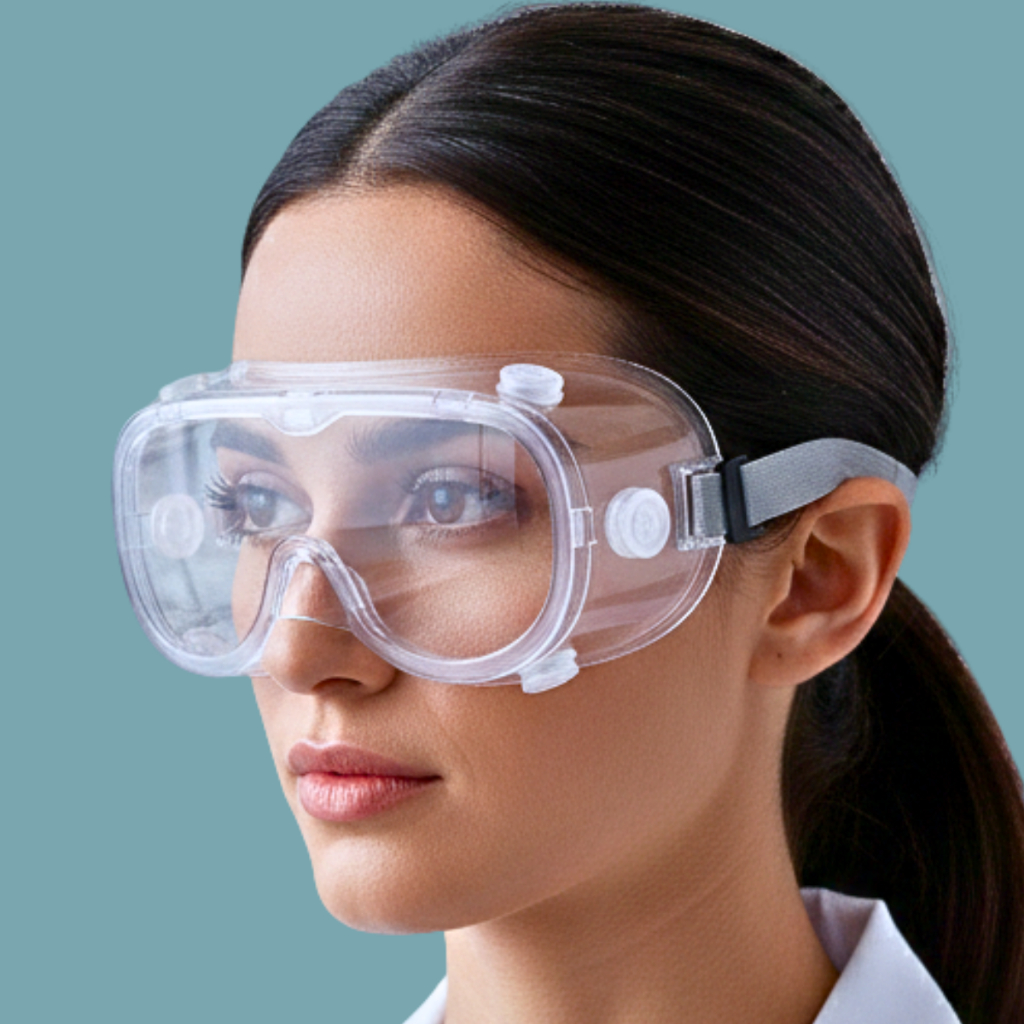Óculos De Proteção Antiembaçante Ampla Visão Com Válvula Sobrepor Segurança / Silominas - CA 27824
