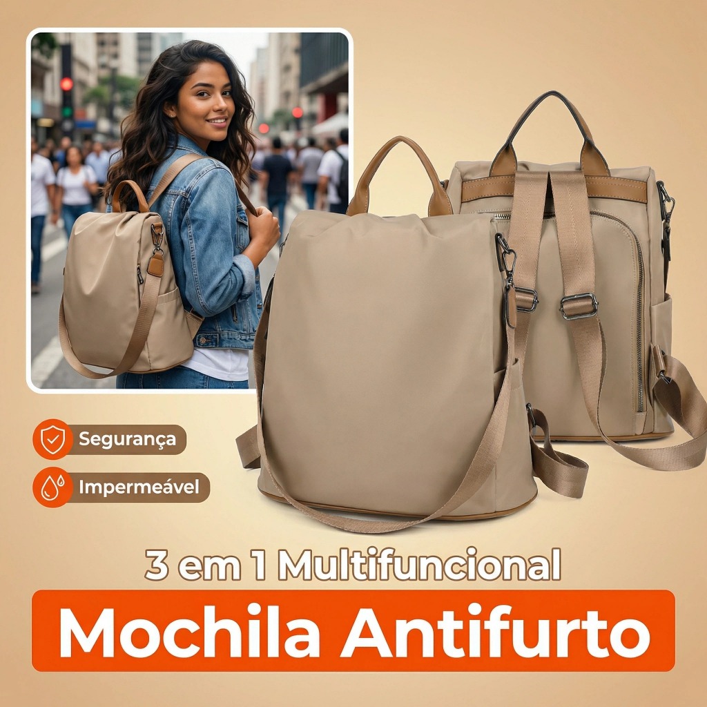 Mochila Feminina Antifurto Impermeável laytonvivian Bolsa De Viagem Faculdade Trabalho Casual Bolsa Elegante Antifurto